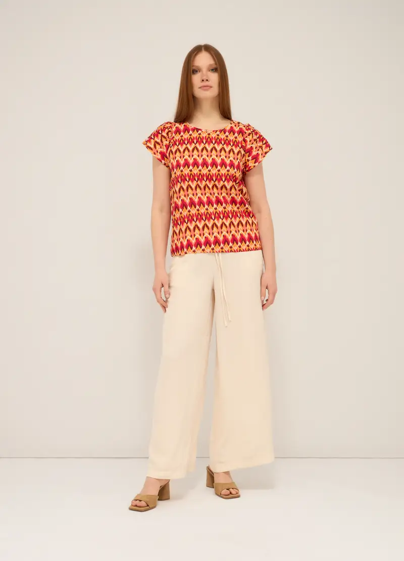 Upim, Pantaloni Wide Leg Donna, Bianco panna, Taglia: XS