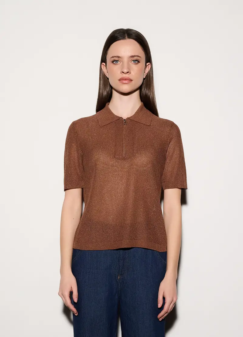 Upim Polo Donna Marrone 4320412 miniatura 2