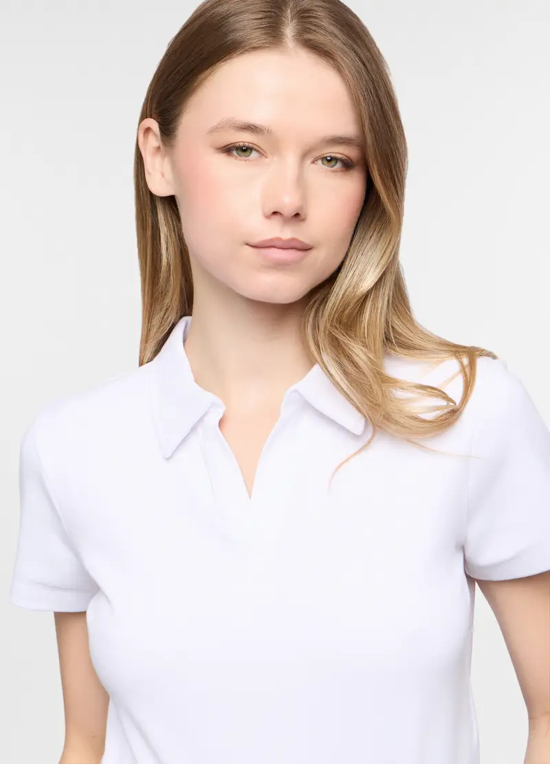 Upim Polo Donna Bianco 4222705 miniatura 3