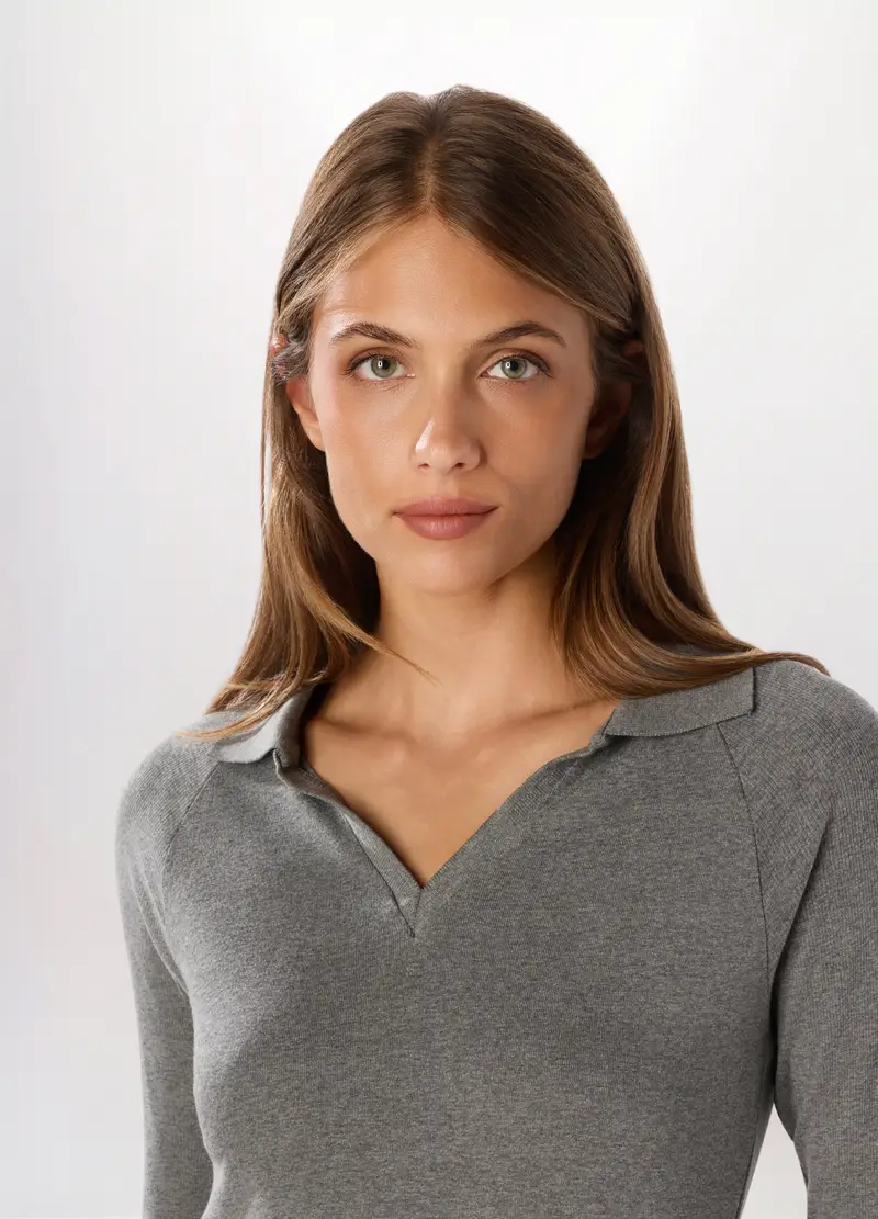 Upim Polo Donna Grigio 3106428 miniatura 3