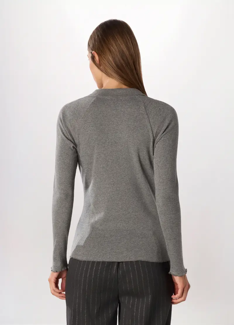 Upim Polo Donna Grigio 4252545 miniatura 2