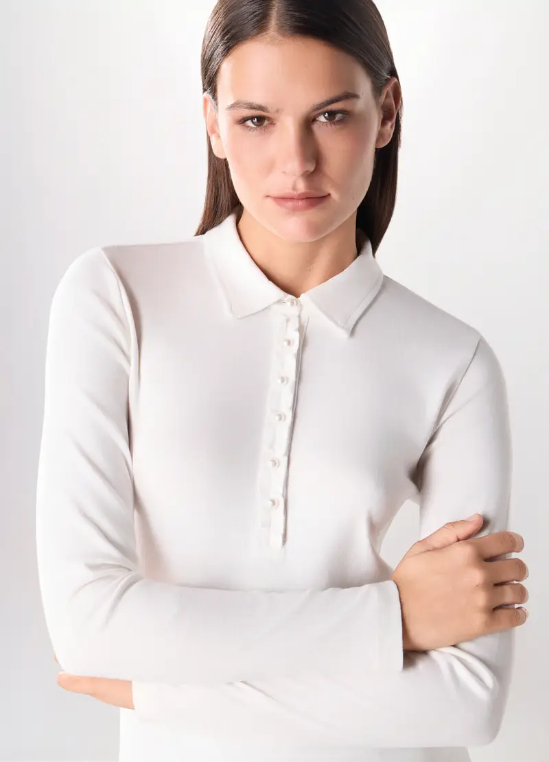 Upim Polo Donna Bianco 4287811 miniatura 3