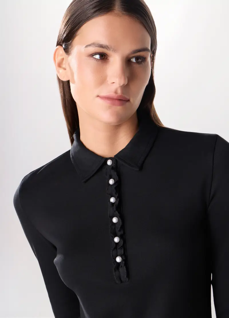 Upim Polo Donna Nero 4287813 miniatura 3