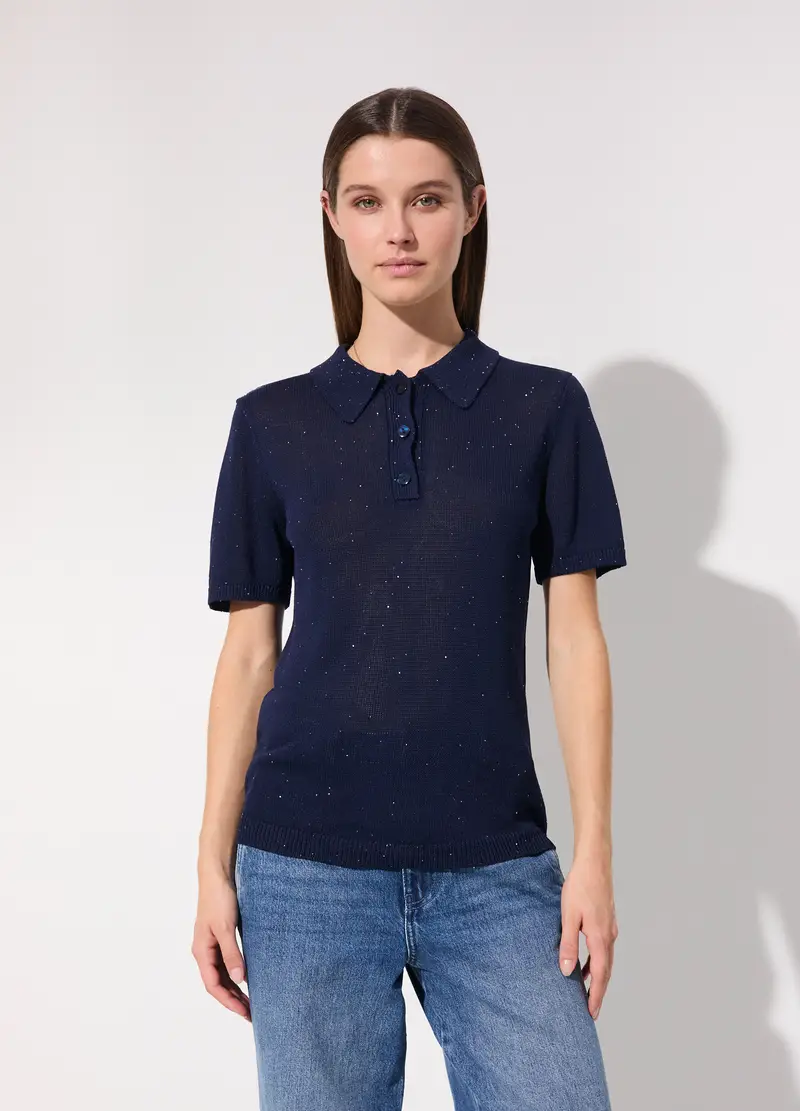 Upim Polo Donna Blu 4252696 miniatura 2