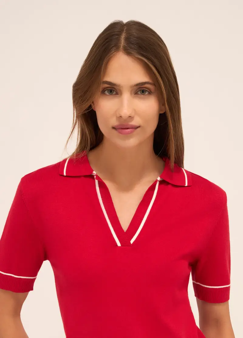 Upim Polo Donna Rosso 1308144 miniatura 2