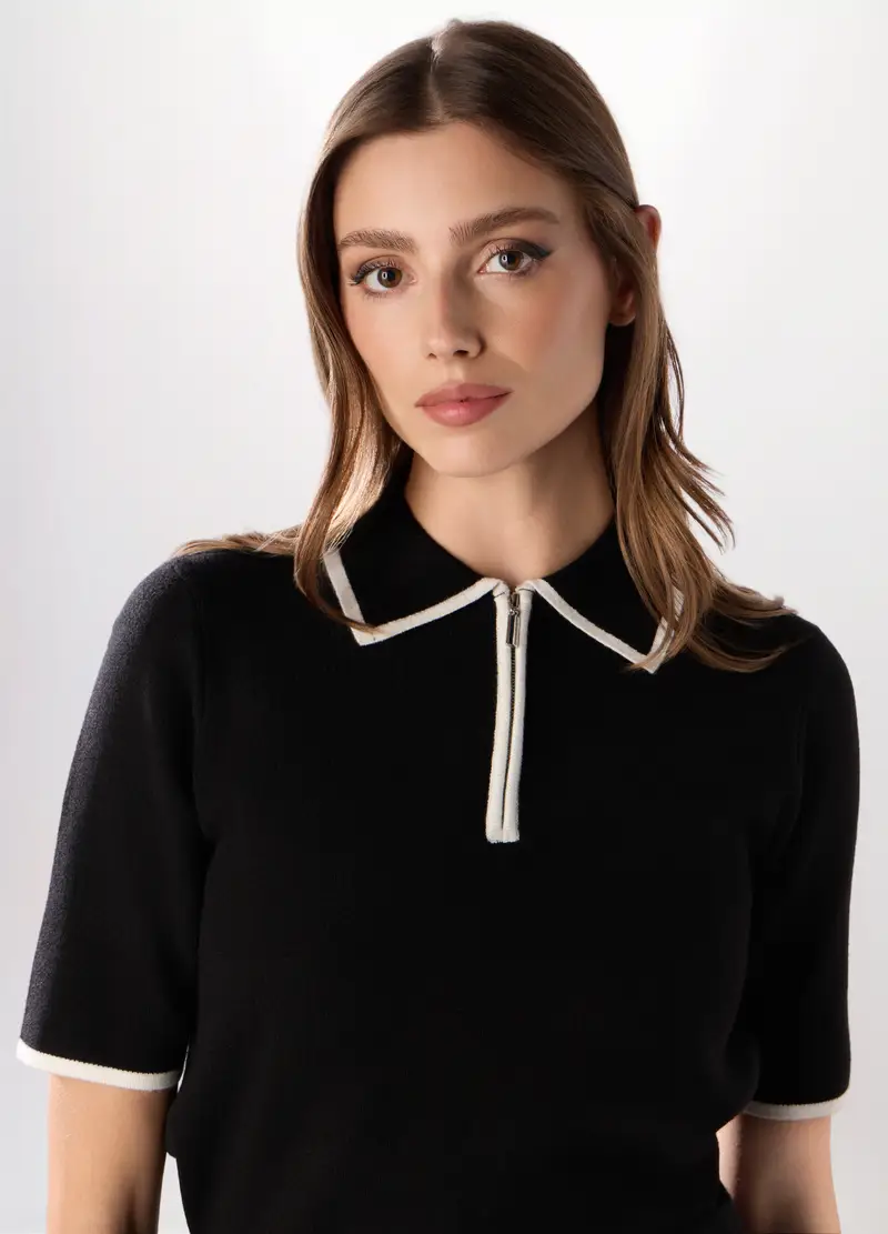 Upim Polo Donna Nero 2616809 miniatura 3