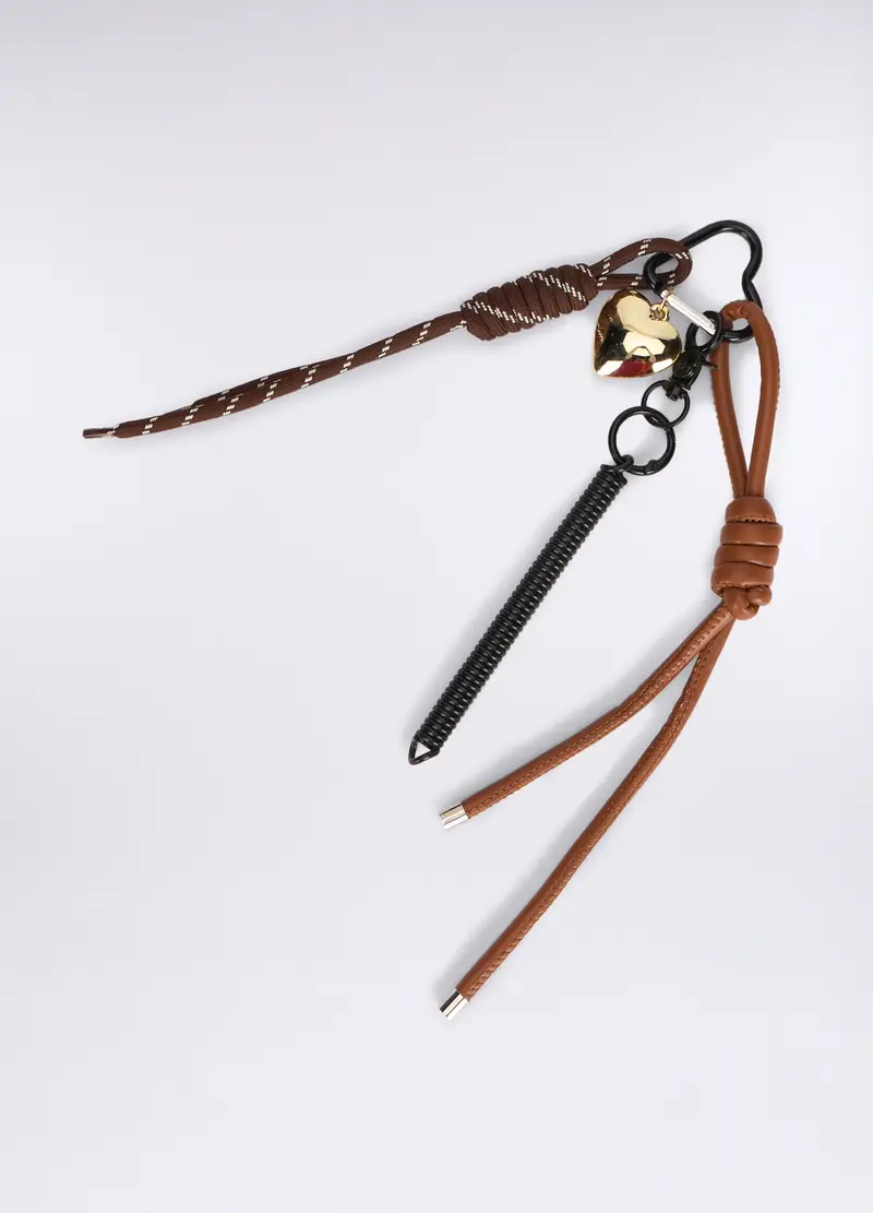 Portachiavi Cuore Donna, Marrone cioccolato