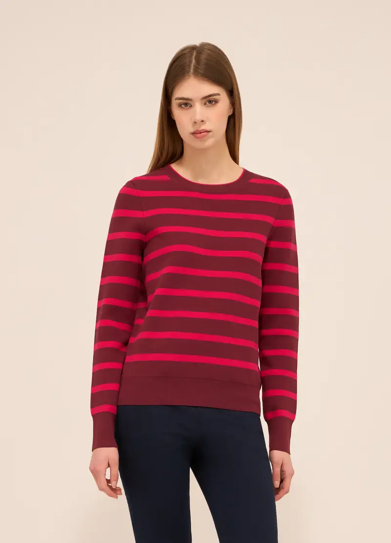 Upim, Pullover A Righe Donna, Rosa scuro, Taglia: XS