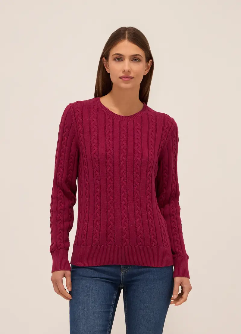 Upim, Pullover In Puro Cotone Donna, Rosso fragola, Taglia: XS