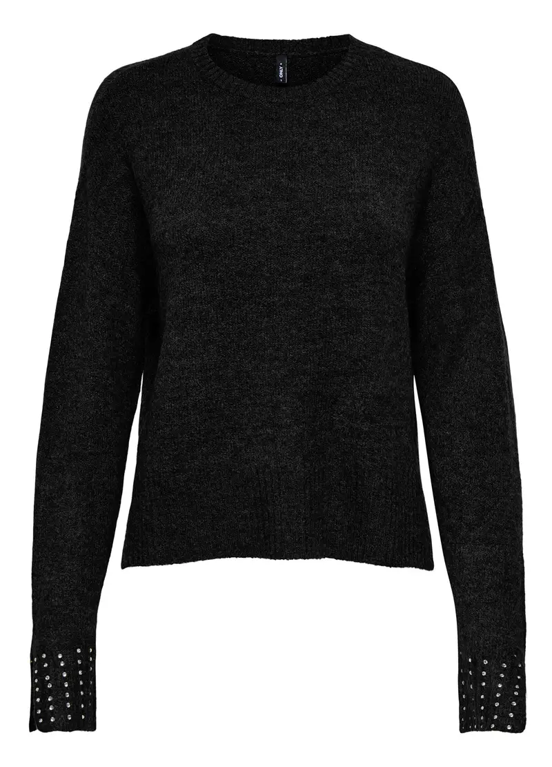 Pullover Mélange Donna, Unisex, Grigio