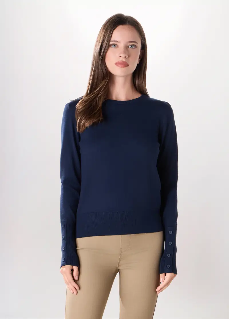 Upim, Pullover Misto Viscosa Donna, Blu navy, Taglia: XS