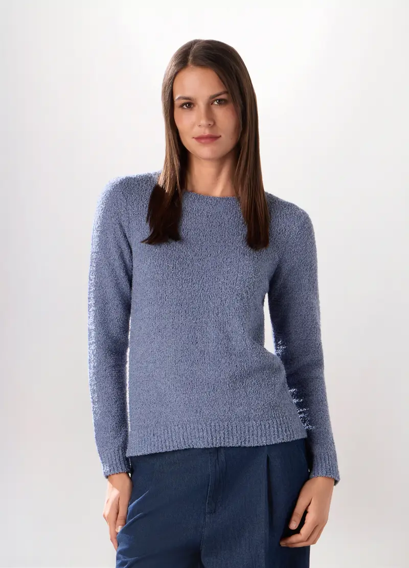 Pullover Tricot Donna, Azzurro chiaro