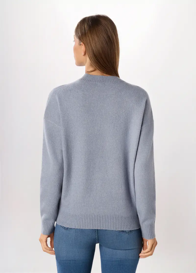 , Pullover Tricot Donna, Azzurro chiaro miniatura 2