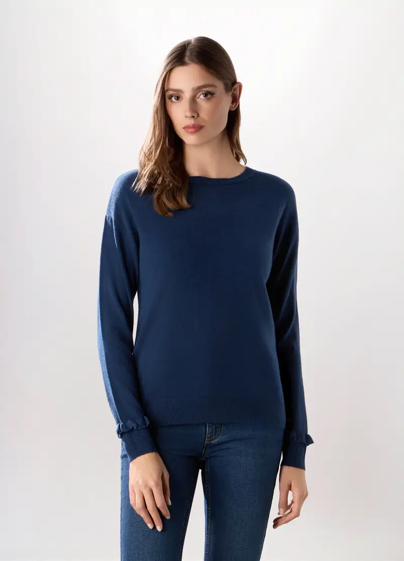 Pullover Tricot Donna, Blu scuro