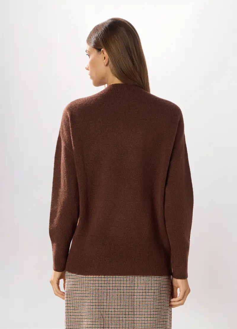 , Pullover Tricot Donna, Marrone cioccolato miniatura 2