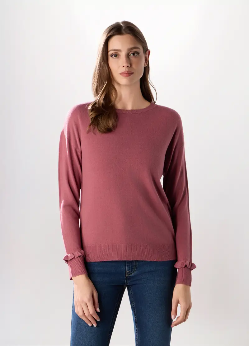 Pullover Tricot Donna, Rosa scuro
