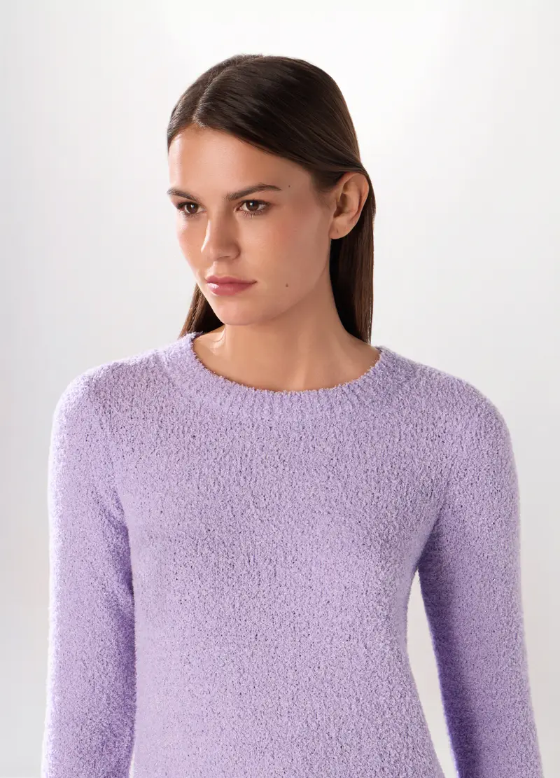 Pullover Tricot Donna, Viola lilla miniatura 3