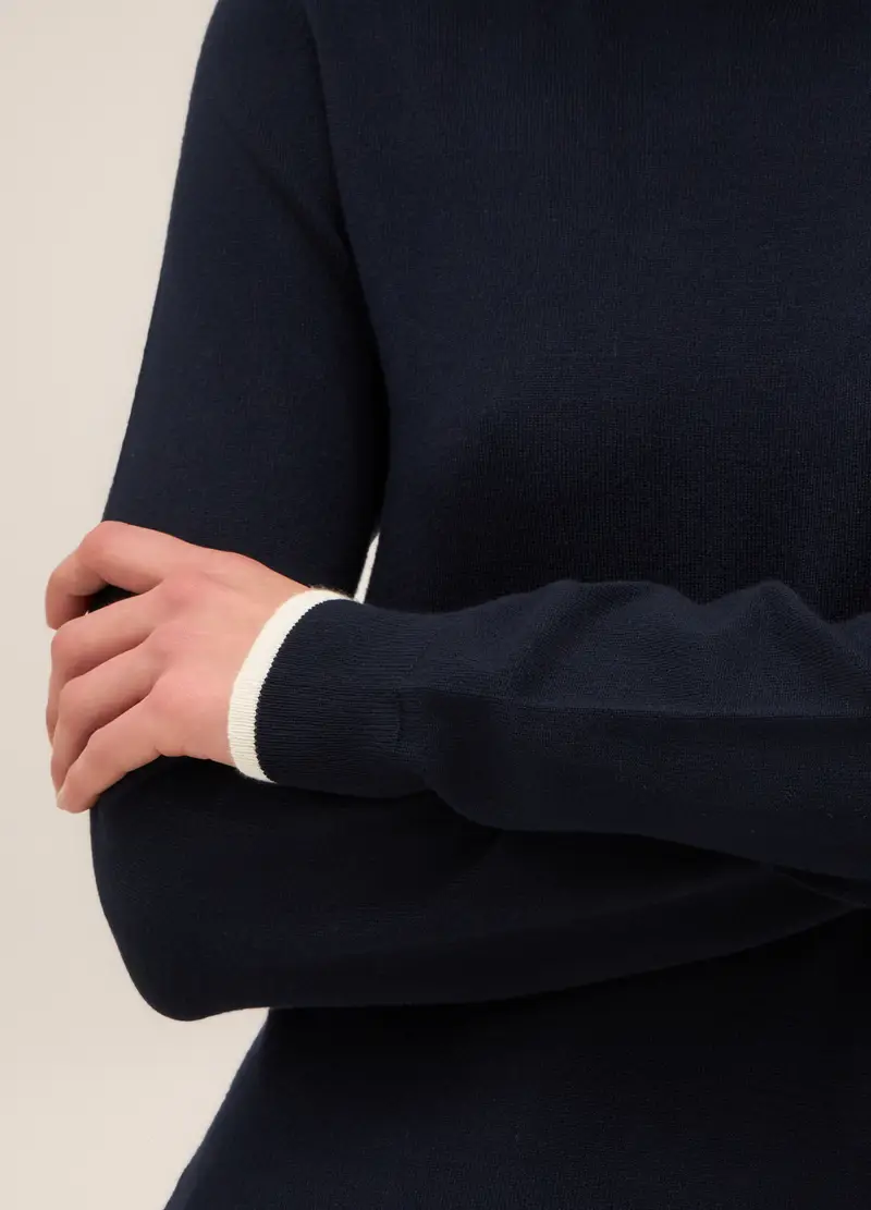 Upim, Pullover Tricot Misto Viscosa Donna, Blu navy, Taglia: XS miniatura 2