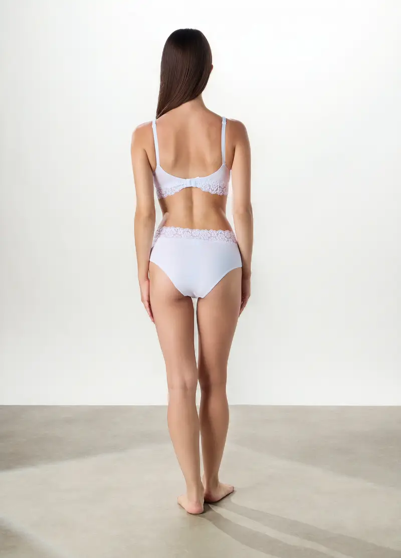 Upim Reggiseno a Triangolo in Cotone Stretch Donna Bianco miniatura 2