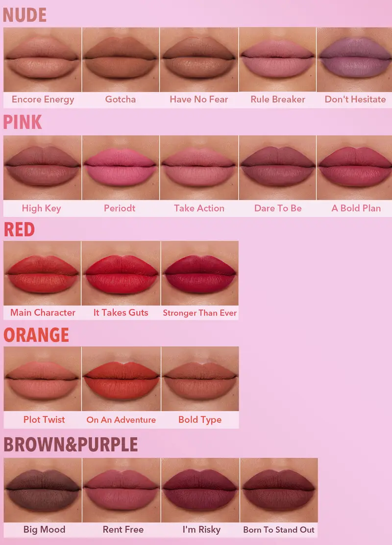 Rossetto Opaco A Lunga Tenuta Dynamatte Boom - High Key, Unisex, Marrone chiaro miniatura 2