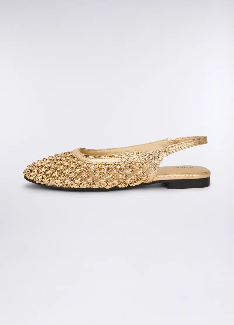 Sandalo Ballerina Operate Donna, Giallo Oro miniatura 2