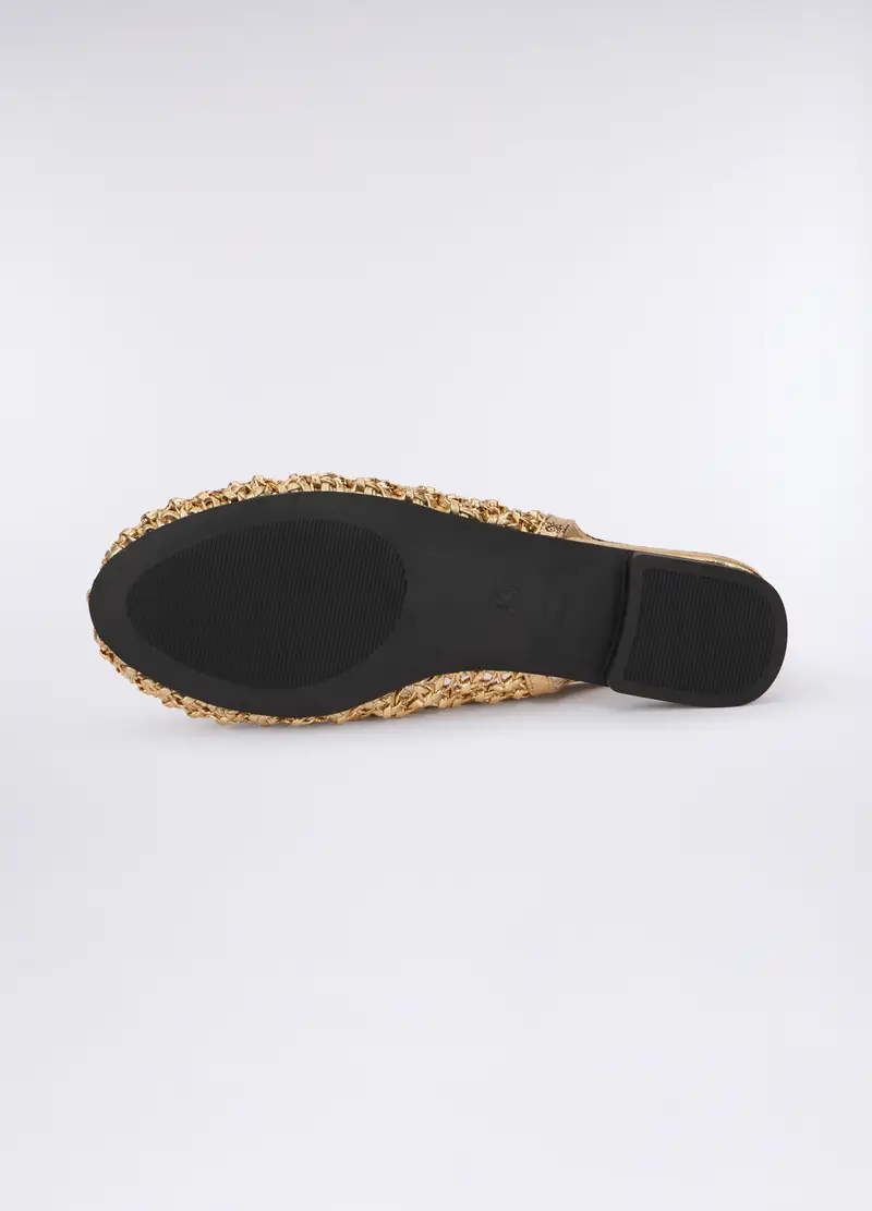 Sandalo Ballerina Operate Donna, Giallo Oro miniatura 3