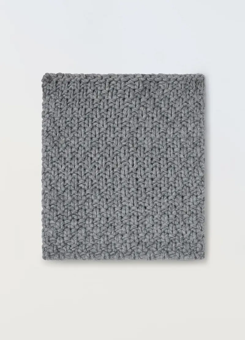 Scaldacollo Tricot Donna, Grigio melange