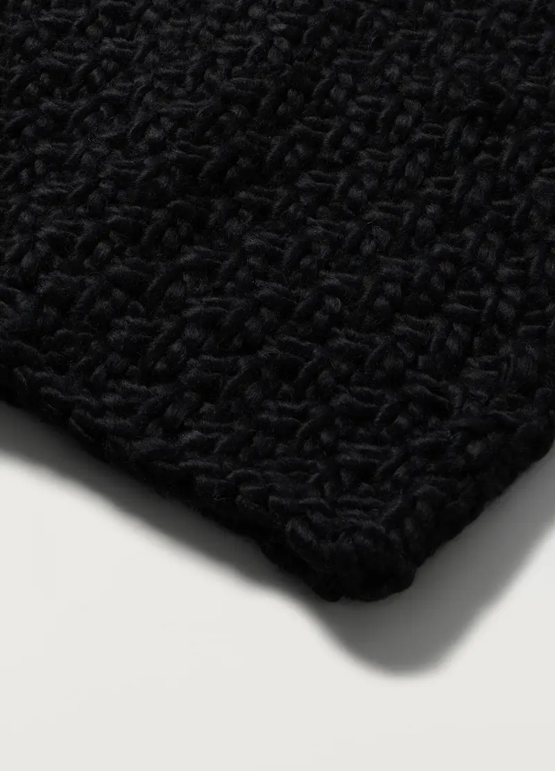 , Scaldacollo Tricot Donna, Nero miniatura 2