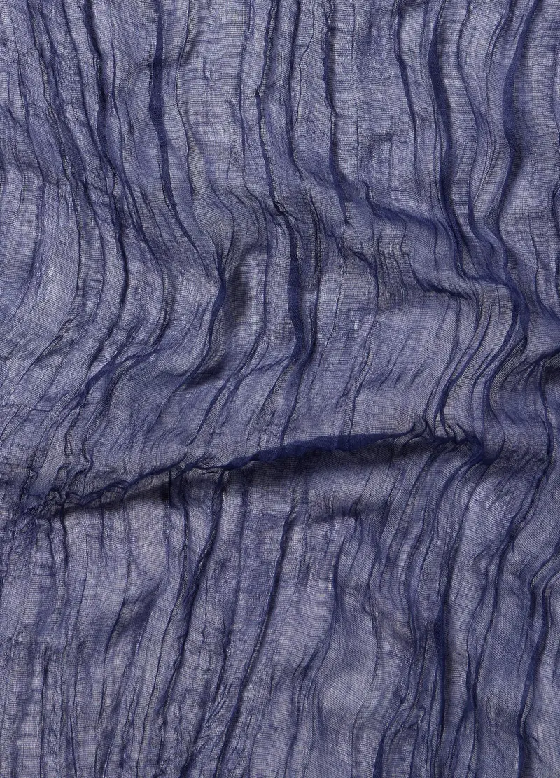 Sciarpa Crinkle Donna, Blu Bluette miniatura 2