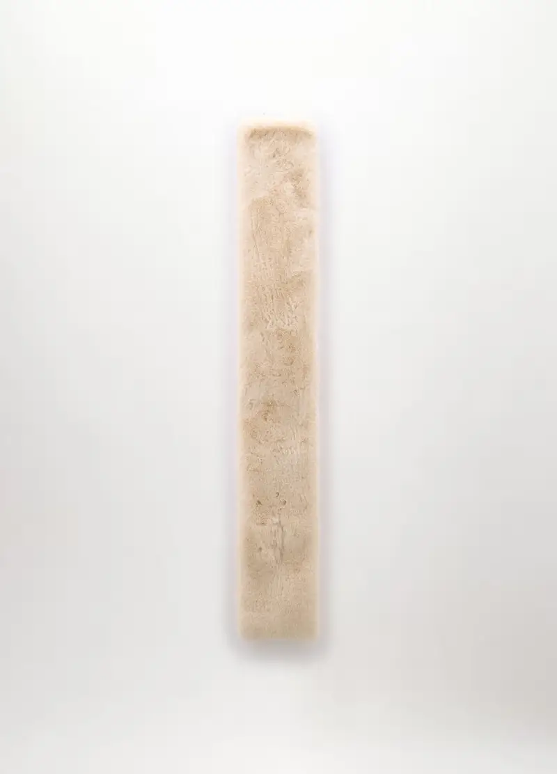 Sciarpa In Eco Fur Donna, Bianco/Beige