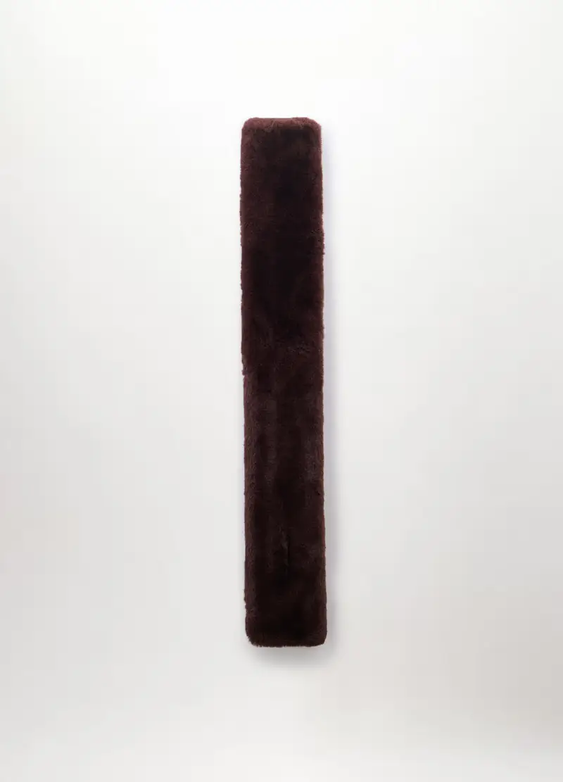 Sciarpa In Eco Fur Donna, Marrone scuro