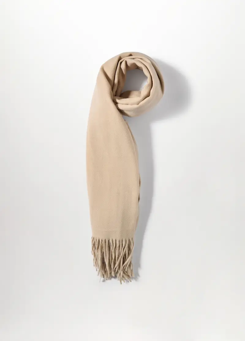 , Sciarpa Jacquard Donna, Beige chiaro miniatura 2