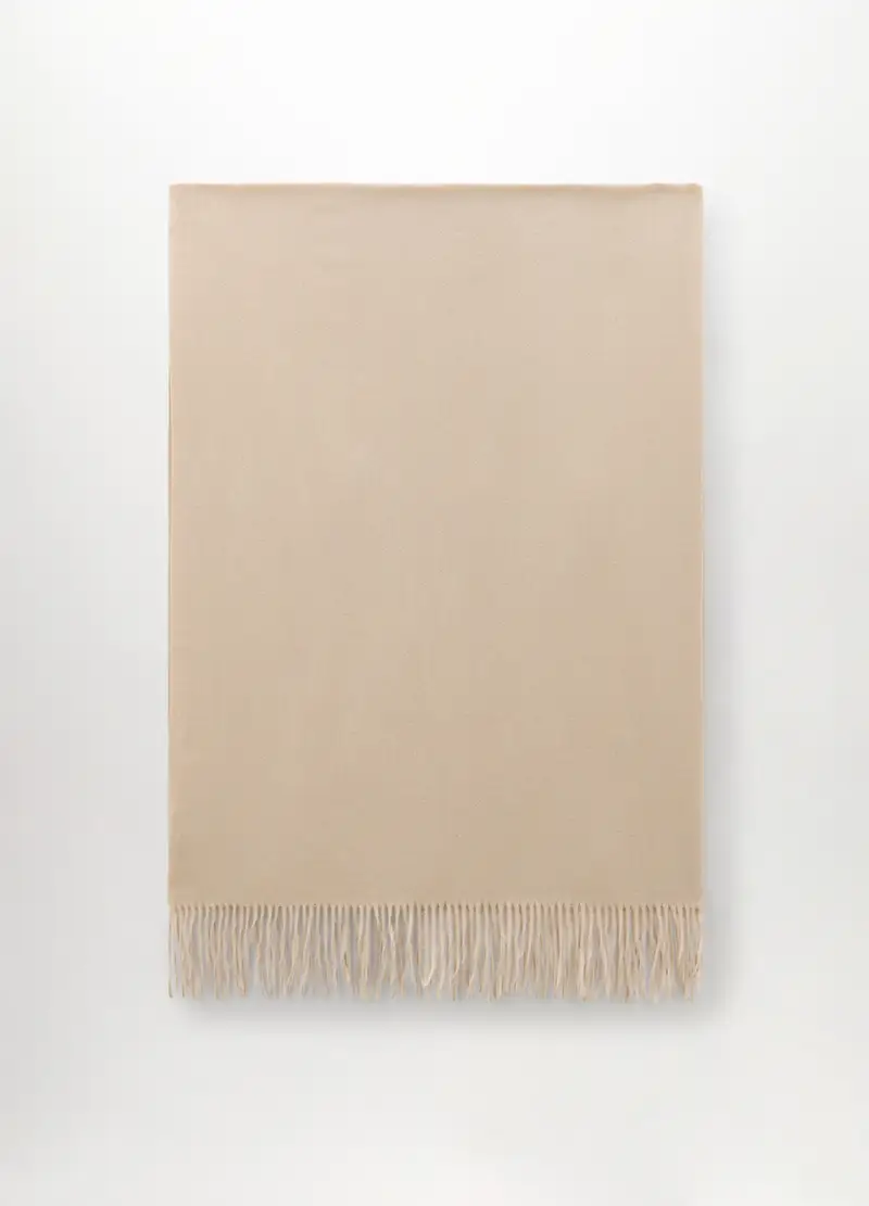 Sciarpa Jacquard Donna, Beige chiaro