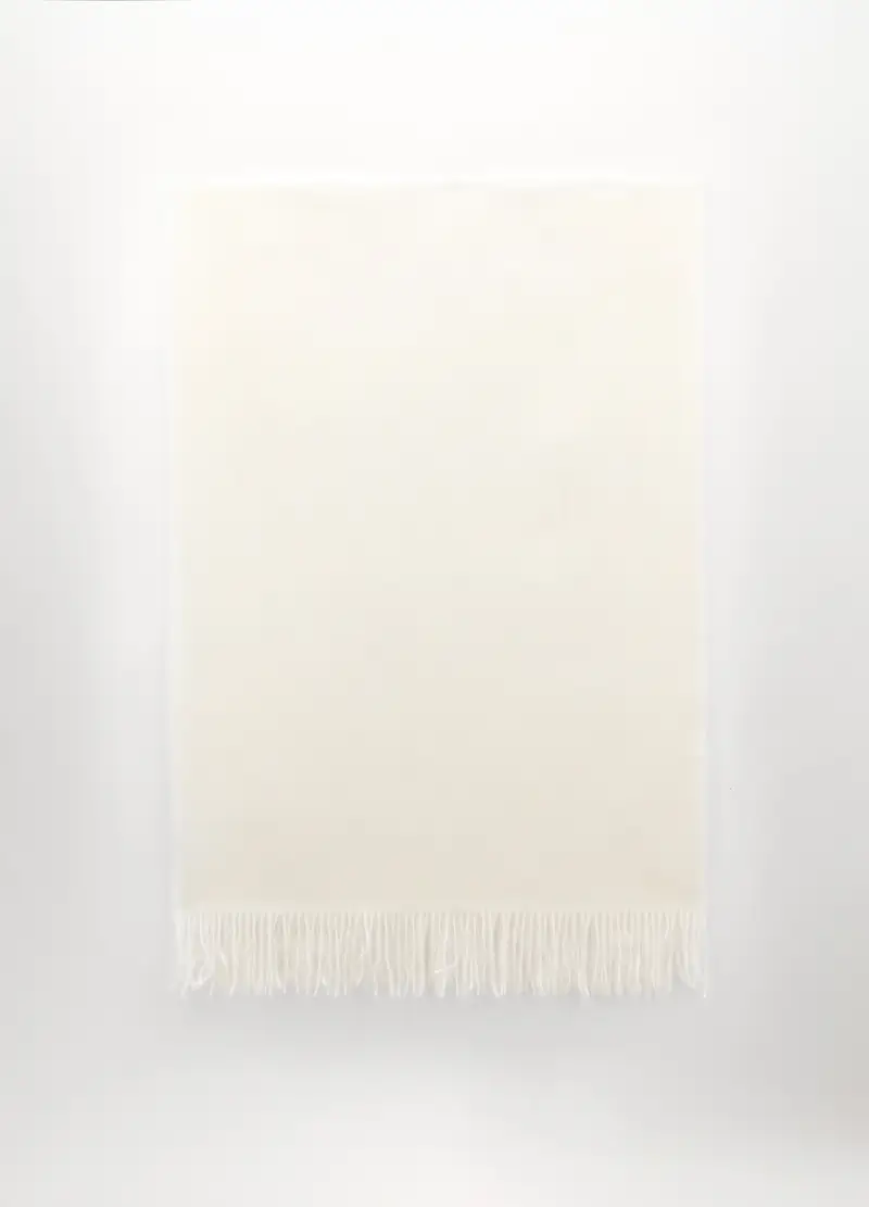 Sciarpa Jacquard Donna, Bianco panna