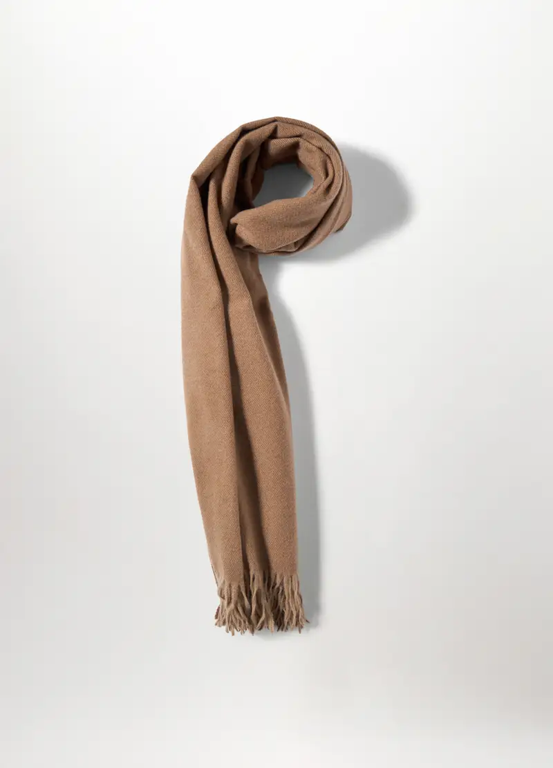 , Sciarpa Jacquard Donna, Marrone scuro miniatura 2