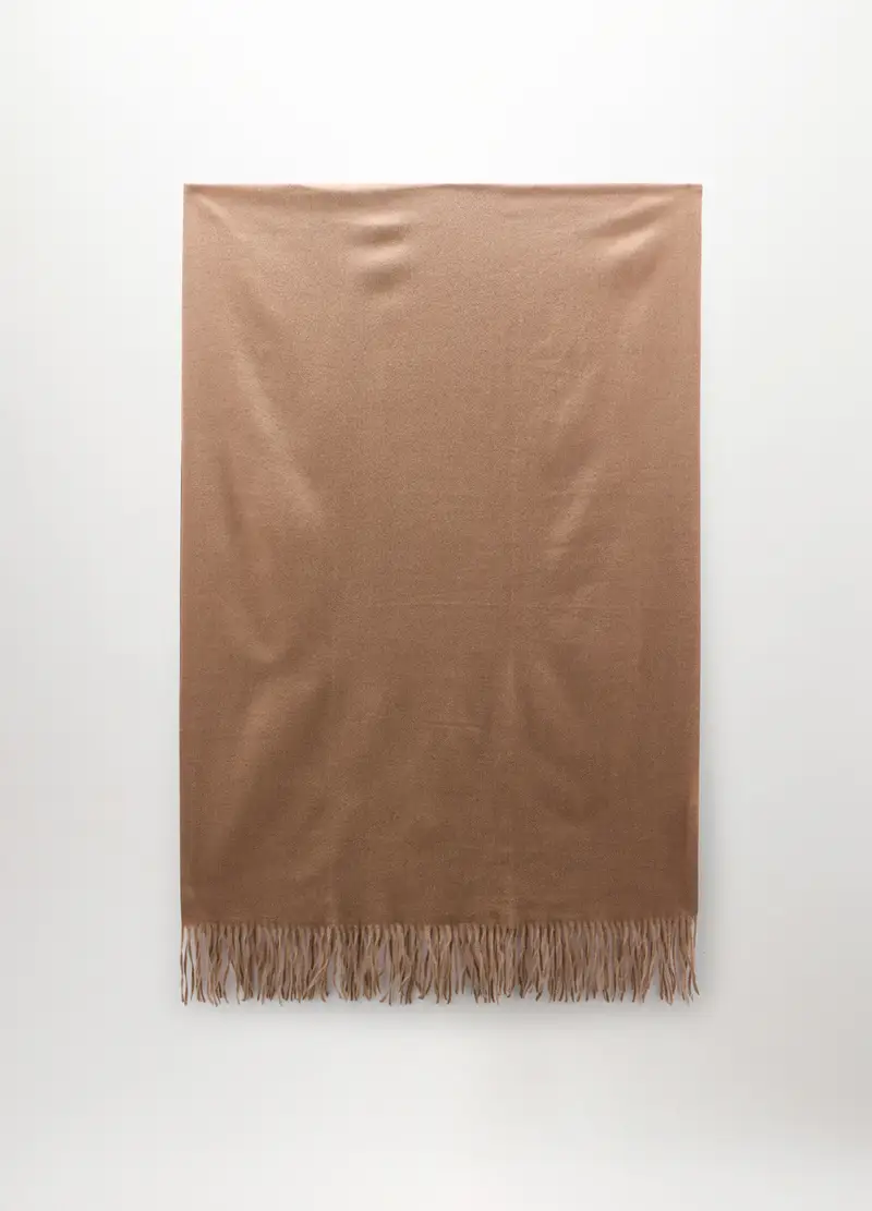 Sciarpa Jacquard Donna, Marrone scuro