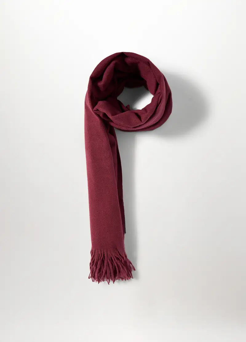 , Sciarpa Jacquard Donna, Rosso scuro miniatura 2