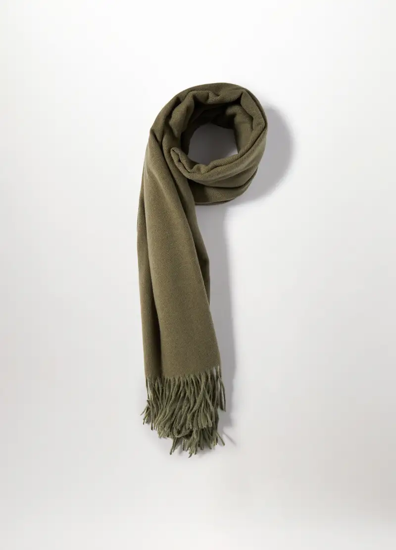 , Sciarpa Jacquard Donna, Verde oliva miniatura 2