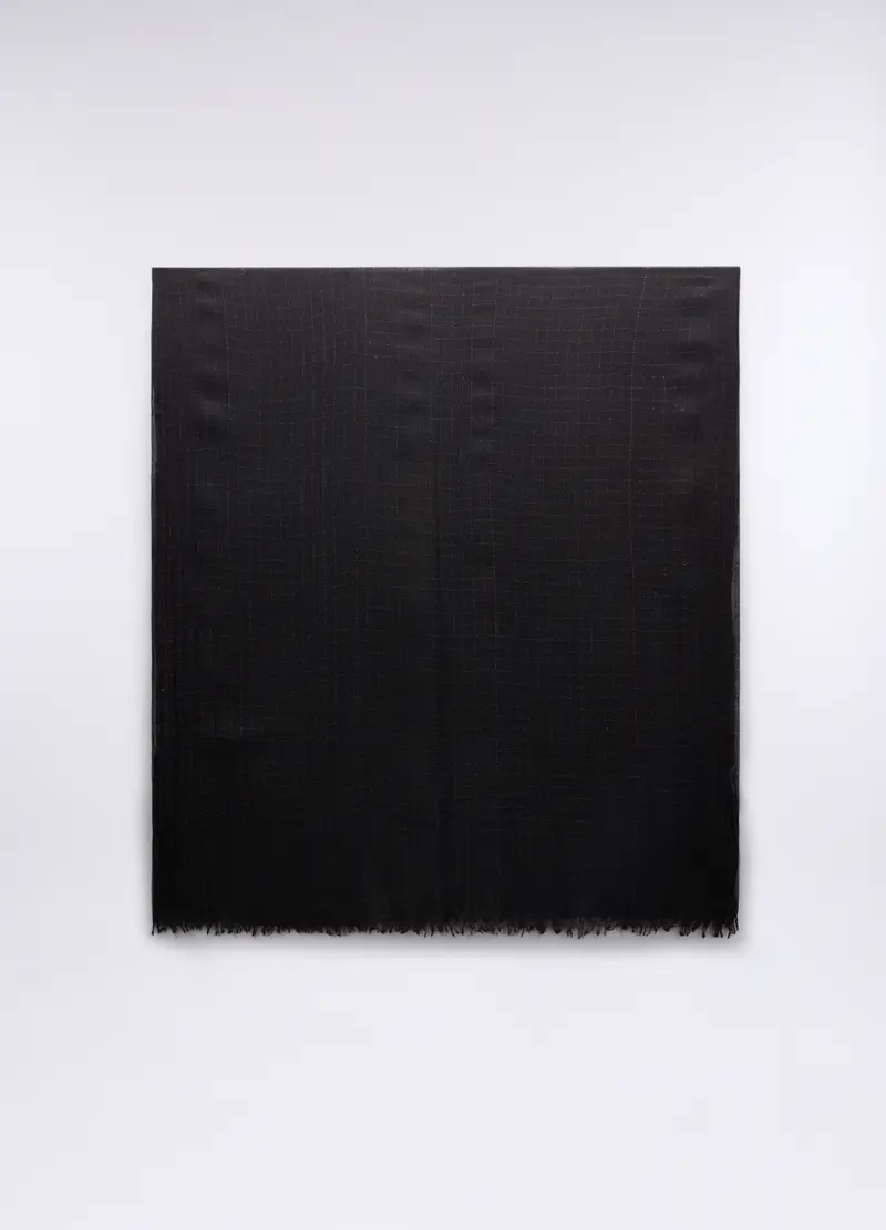 Sciarpa Misto Lana Donna, Nero