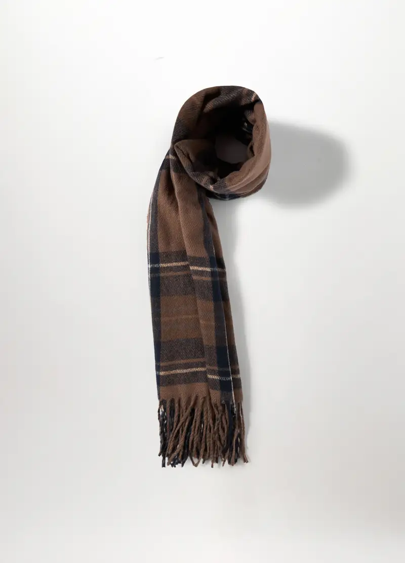 Sciarpa Misto Viscosa Donna, Marrone scuro miniatura 2