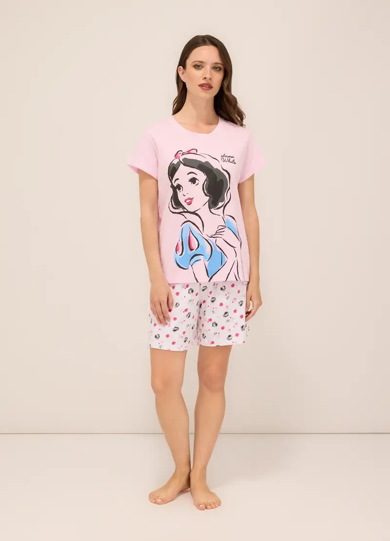 Upim, Set Pigiama Corto In Puro Cotone Donna, Rosa chiaro, Taglia: XS