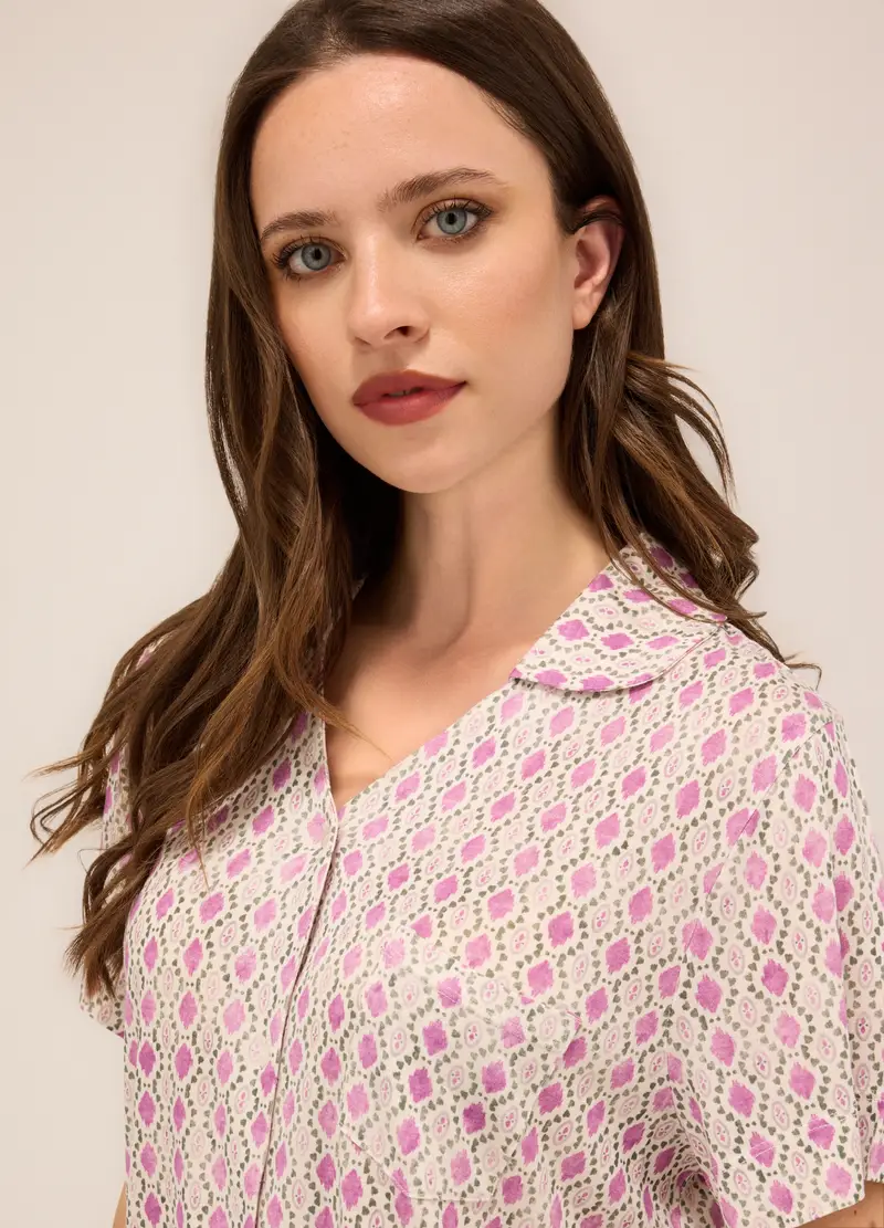 Upim, Set Pigiama In Jersey Di Pura Viscosa Donna, Rosa pastello, Taglia: S miniatura 2