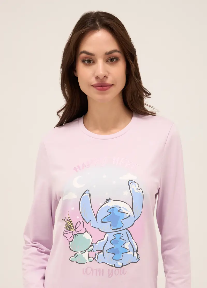 Upim, Set Pigiama In Jersey Di Puro Cotone Donna, Rosa chiaro, Taglia: S miniatura 2