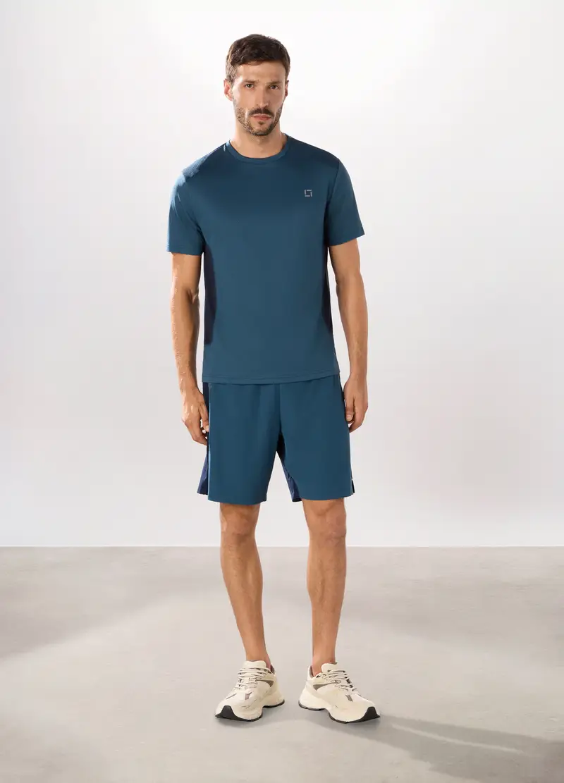 Upim, Short Sportivi In Tessuto Stretch Uomo, Unisex, Blu/Azzurro, Taglia: S