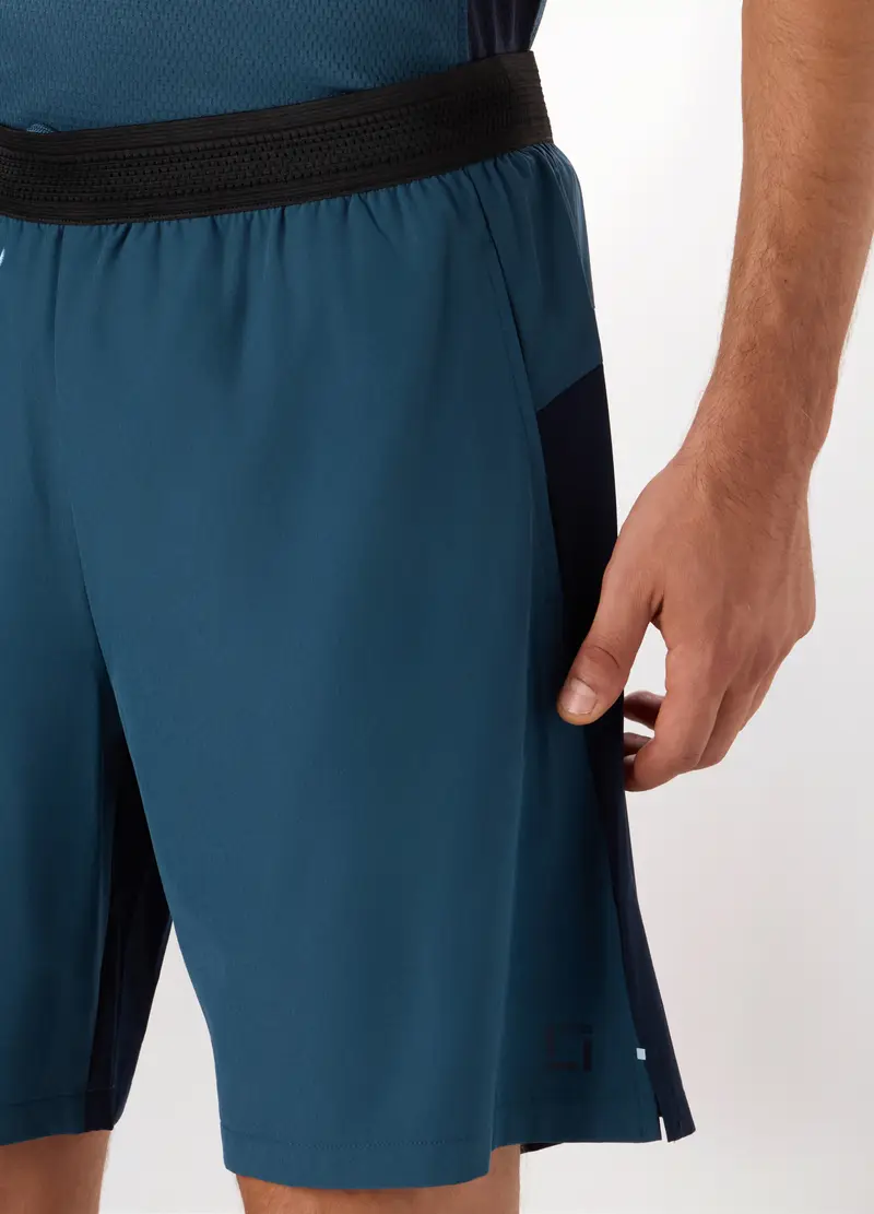 Upim, Short Sportivi In Tessuto Stretch Uomo, Unisex, Blu/Azzurro, Taglia: S miniatura 2