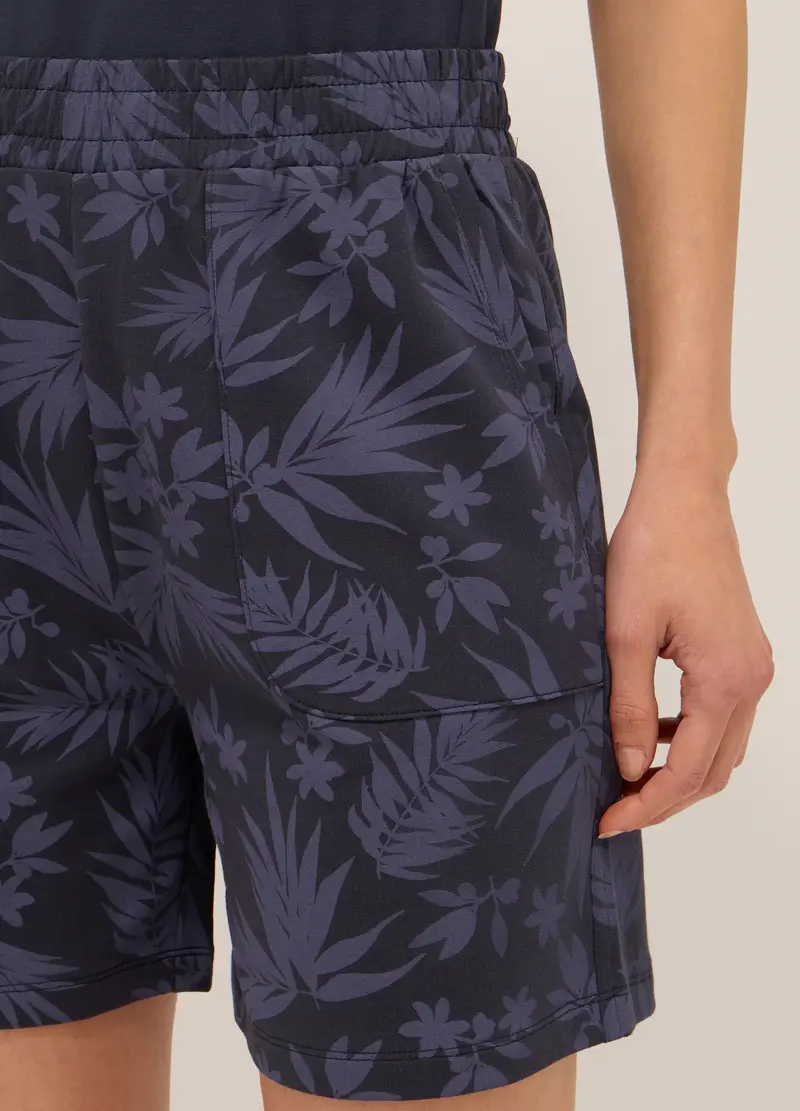 Upim, Shorts In French Terry Di Puro Cotone Donna, Blu Bluette, Taglia: M miniatura 2