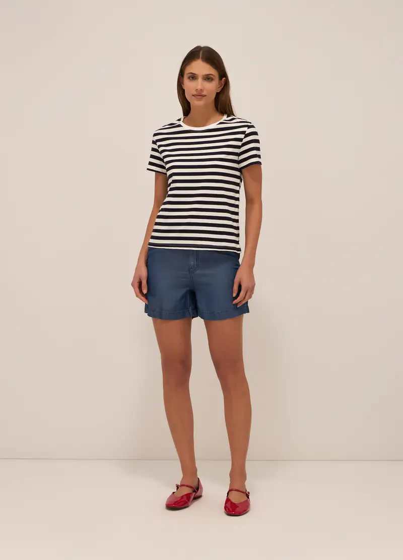 Upim, Shorts In Pura Lyocell Donna, Blu chiaro, Taglia: 40