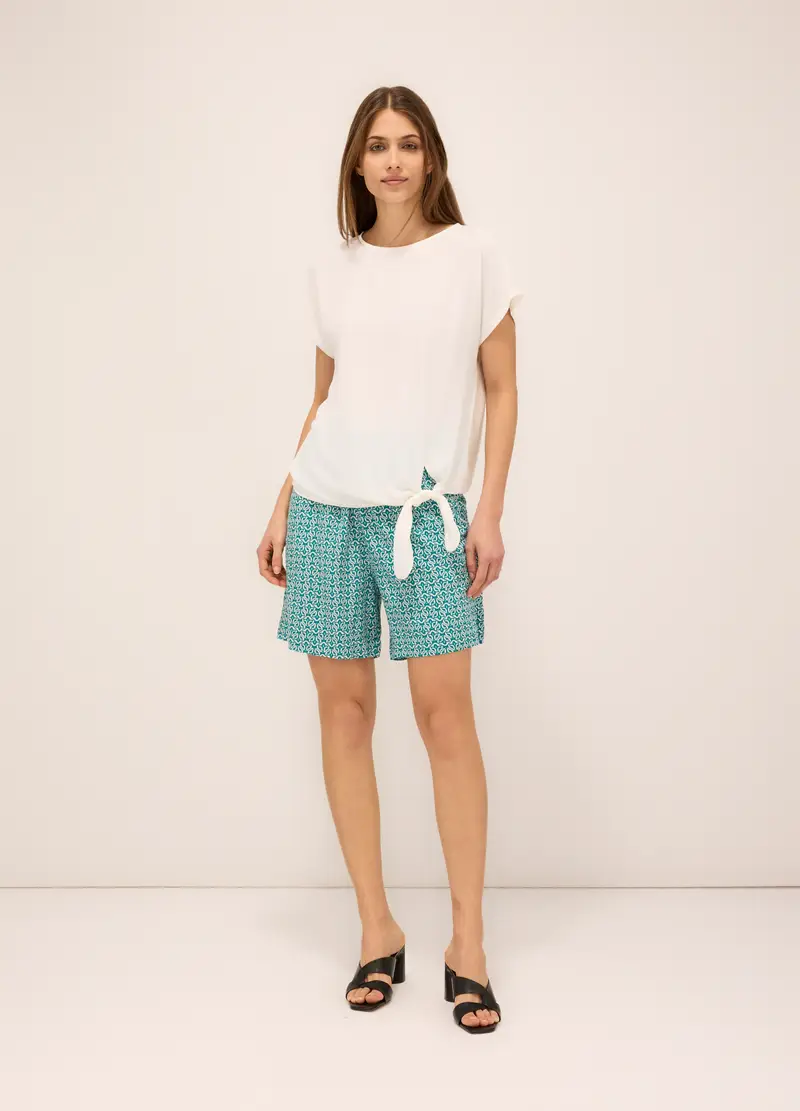 Upim, Shorts In Pura Viscosa Donna, Verde acqua, Taglia: S
