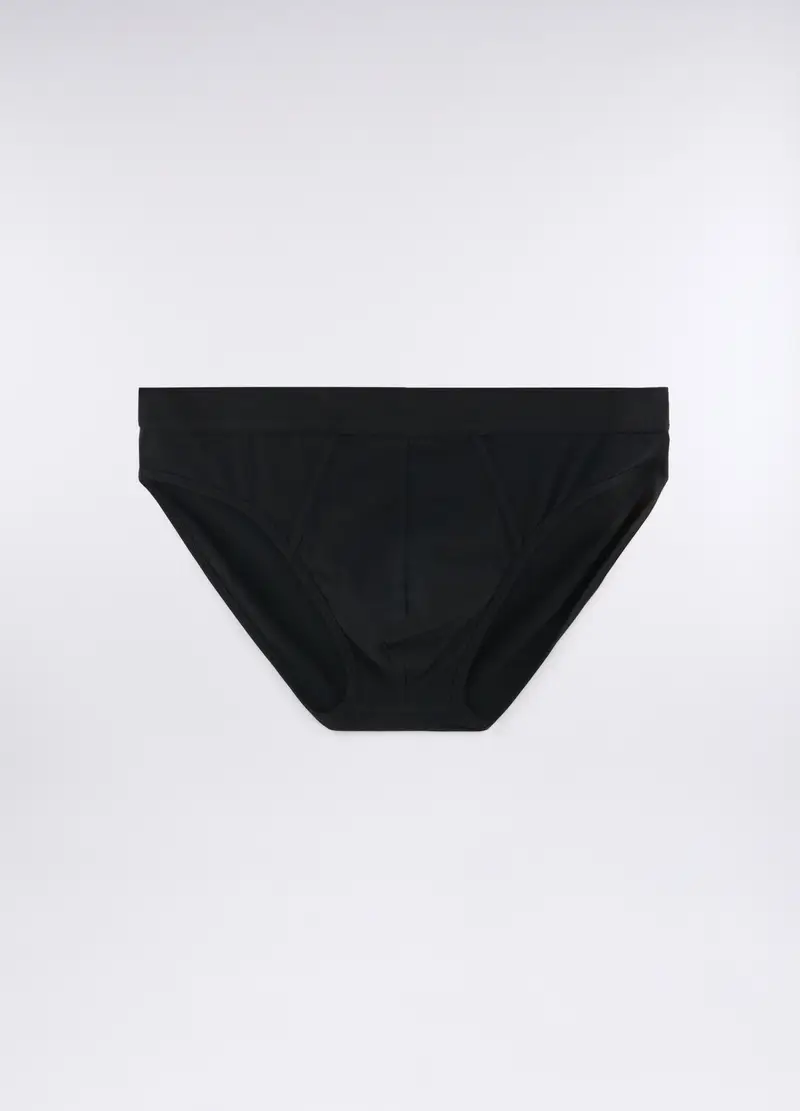 Slip In Cotone Stretch Uomo, Nero