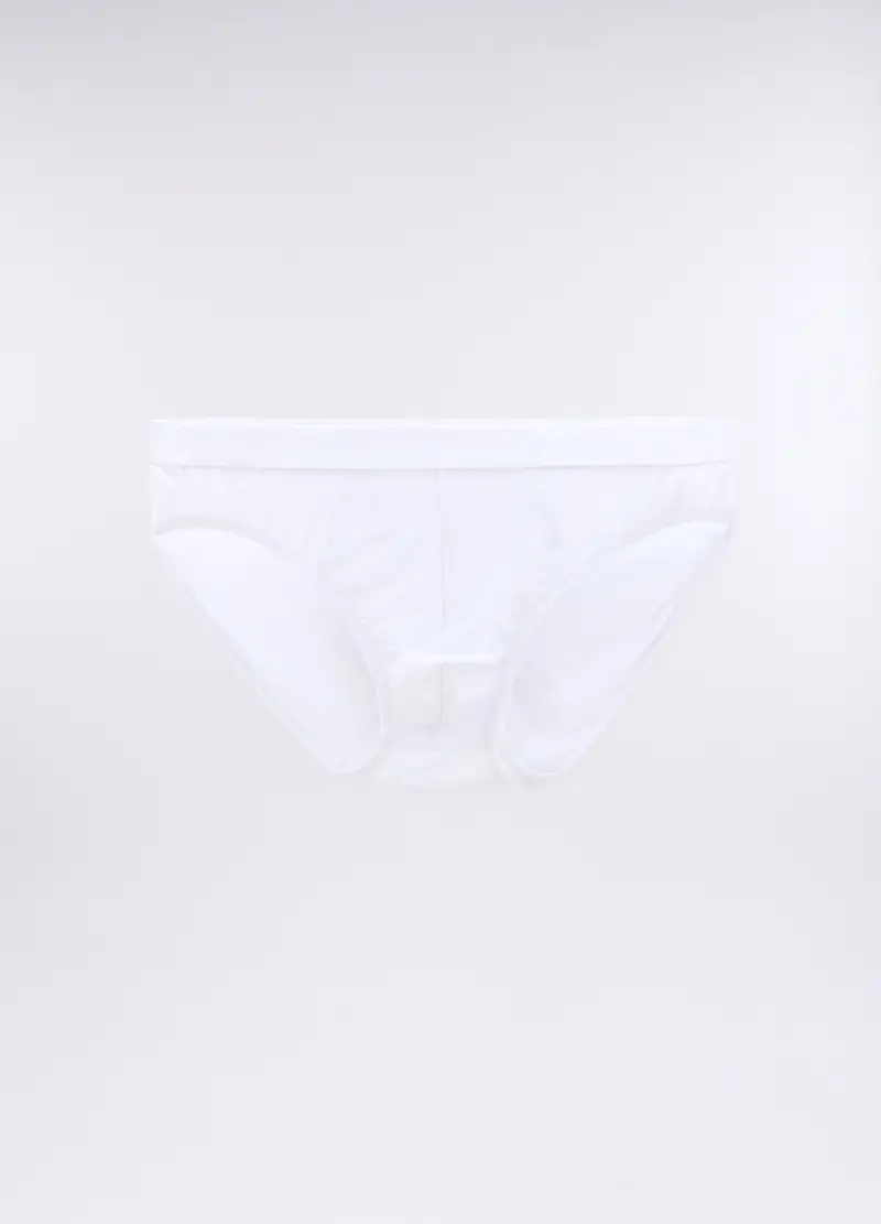 Slip In Viscosa Di Bambù Uomo, Bianco